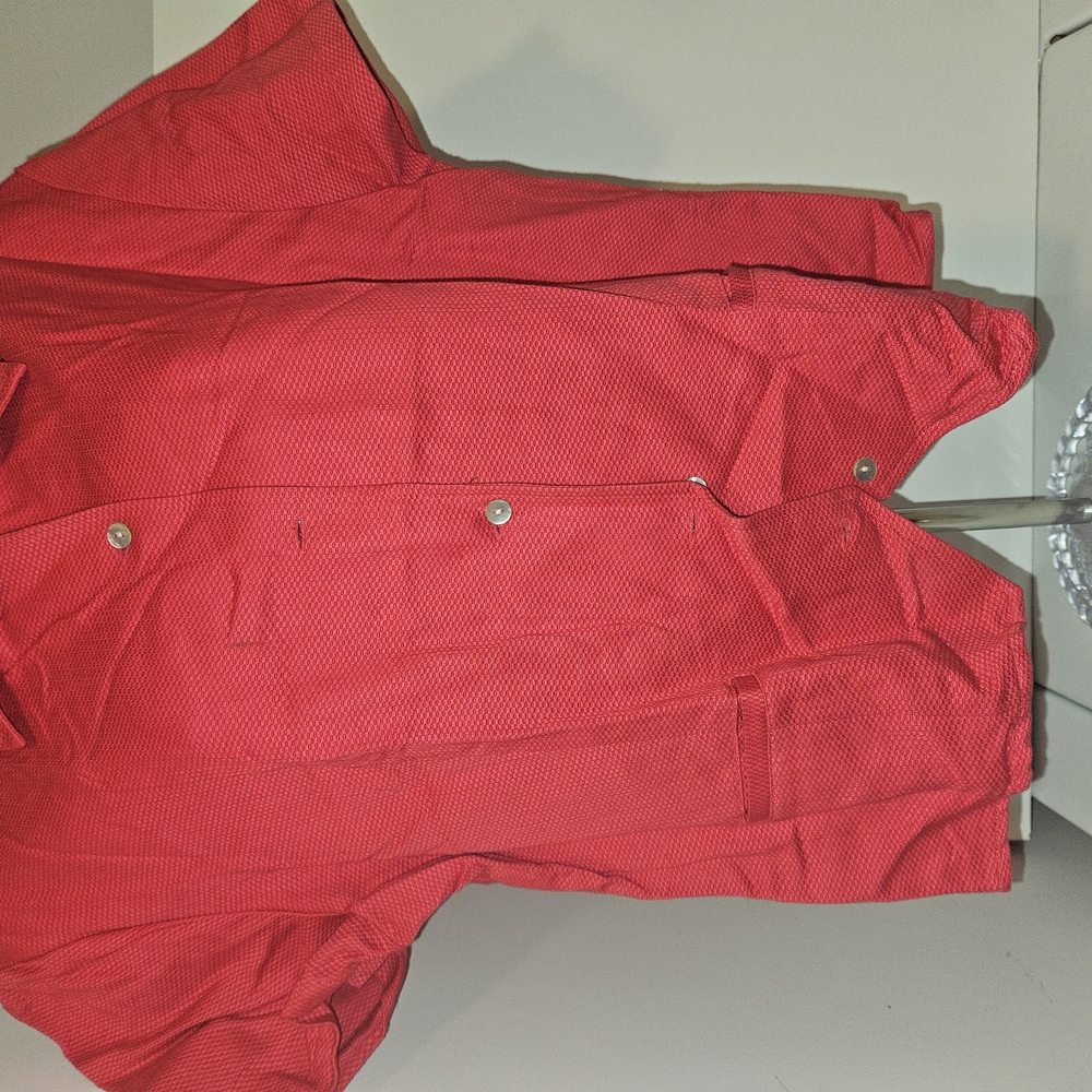 Talbots Red Lightweight Shirt Jacket